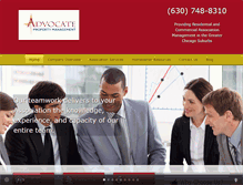 Tablet Screenshot of advocatepropertymanagement.com